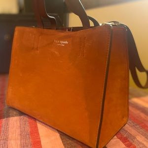 Kate Spade hand bag  brown suede
